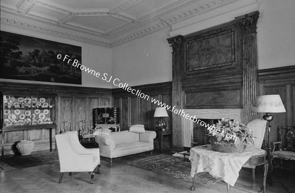 BIRR CASTLE  MODERN (DESIGNED BY HICKS 1931) SMOKING ROOM